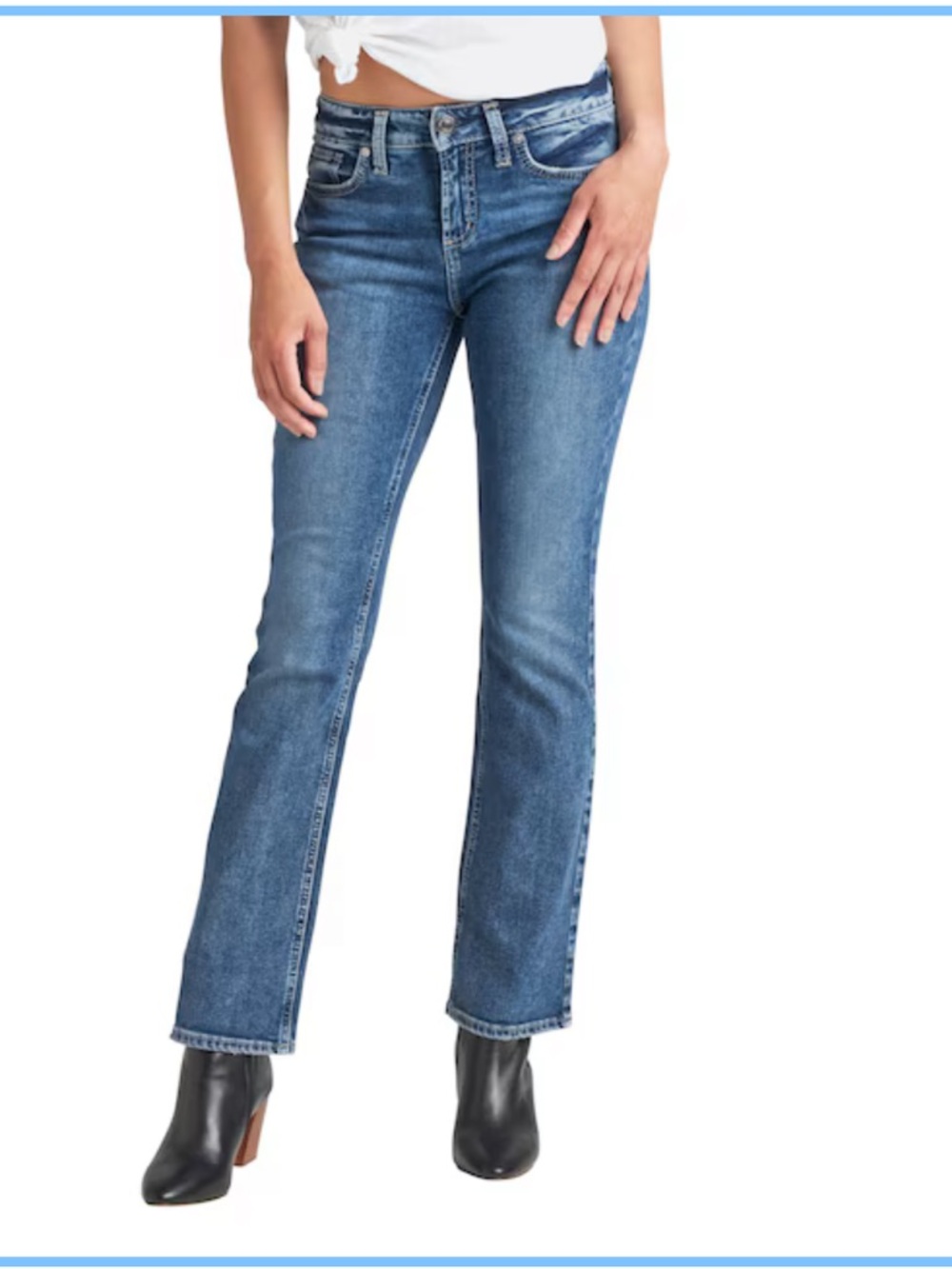 Silver Elyse Slim Bootcut Women’s Jeans - Blue